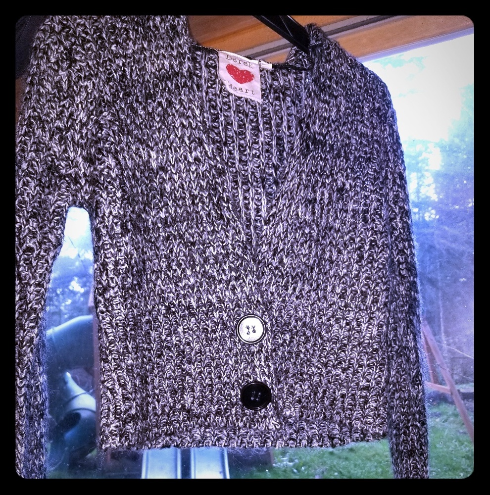 Derek Heart Knitted Cardigan